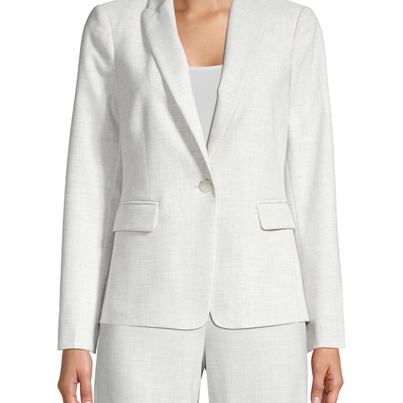 REBECCA TAYLOR Tailored Linen-Blend Suiting Jacket - Picture 4 of 8